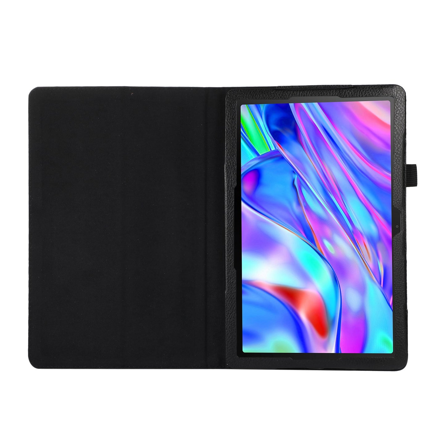 Shockproof Case for Lenovo Tab M10 Plus (Gen 3) Litchi Texture PU Leather Folio Flip Cover Folding Stand Tablet Case