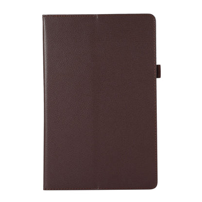 Shockproof Case for Lenovo Tab M10 Plus (Gen 3) Litchi Texture PU Leather Folio Flip Cover Folding Stand Tablet Case