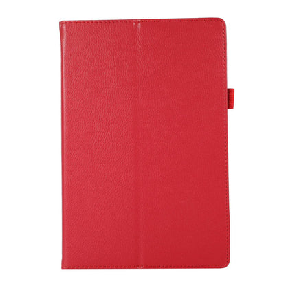 Shockproof Case for Lenovo Tab M10 Plus (Gen 3) Litchi Texture PU Leather Folio Flip Cover Folding Stand Tablet Case