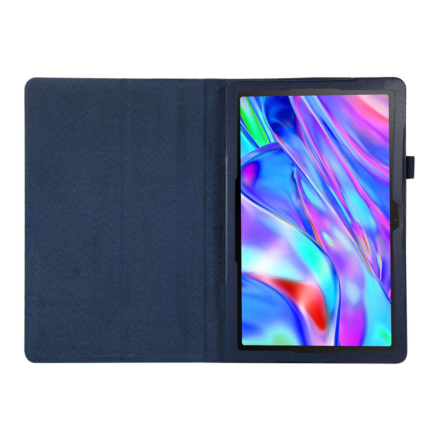 Shockproof Case for Lenovo Tab M10 Plus (Gen 3) Litchi Texture PU Leather Folio Flip Cover Folding Stand Tablet Case