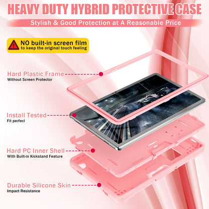 For Lenovo Tab M10 Plus (Gen 3) 125FU/128FU Protective Case Robot Pattern Silicone+PC Tablet Anti-Scratch Cover Shockproof Portable Kickstand Case