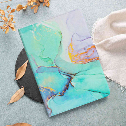 For iPad Pro 11-inch (2018) / (2020) / iPad Air (2022) / (2020) Marble Pattern PU Leather Tablet Case Auto Wake / Sleep Cover with Stand Card Holder