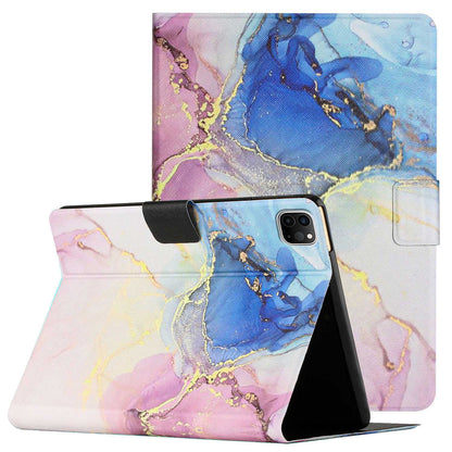 For iPad Pro 11-inch (2018) / (2020) / iPad Air (2022) / (2020) Marble Pattern PU Leather Tablet Case Auto Wake / Sleep Cover with Stand Card Holder