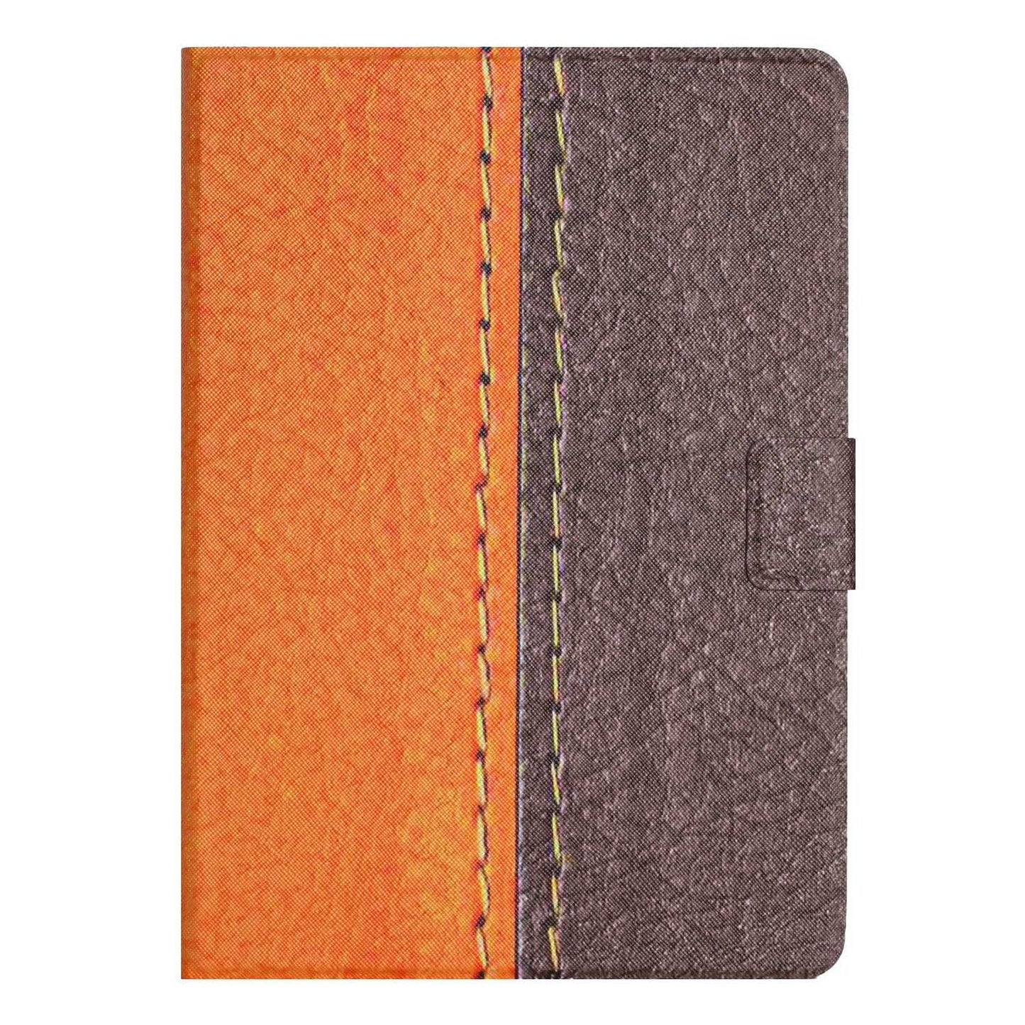 PU Leather Stand Case for Lenovo Tab P11 TB-J606F / Tab P11 5G, Bi-color Splicing Card Slots Protective Tablet Cover