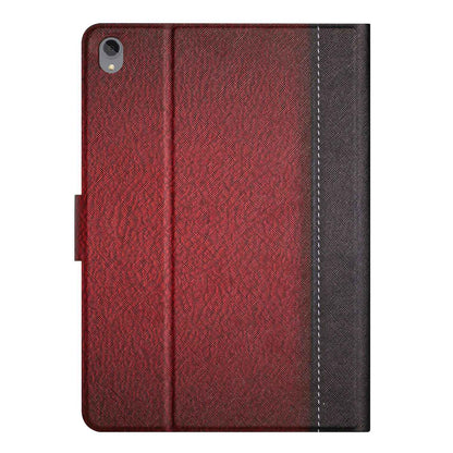 PU Leather Stand Case for Lenovo Tab P11 TB-J606F / Tab P11 5G, Bi-color Splicing Card Slots Protective Tablet Cover