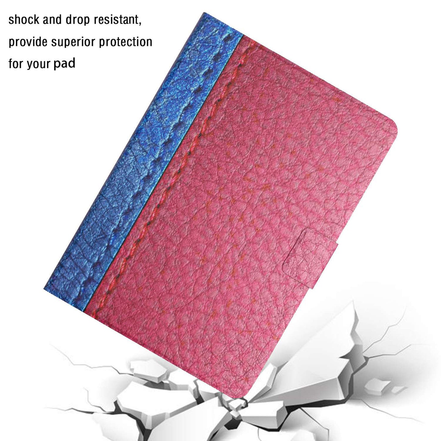 PU Leather Stand Case for Lenovo Tab P11 TB-J606F / Tab P11 5G, Bi-color Splicing Card Slots Protective Tablet Cover