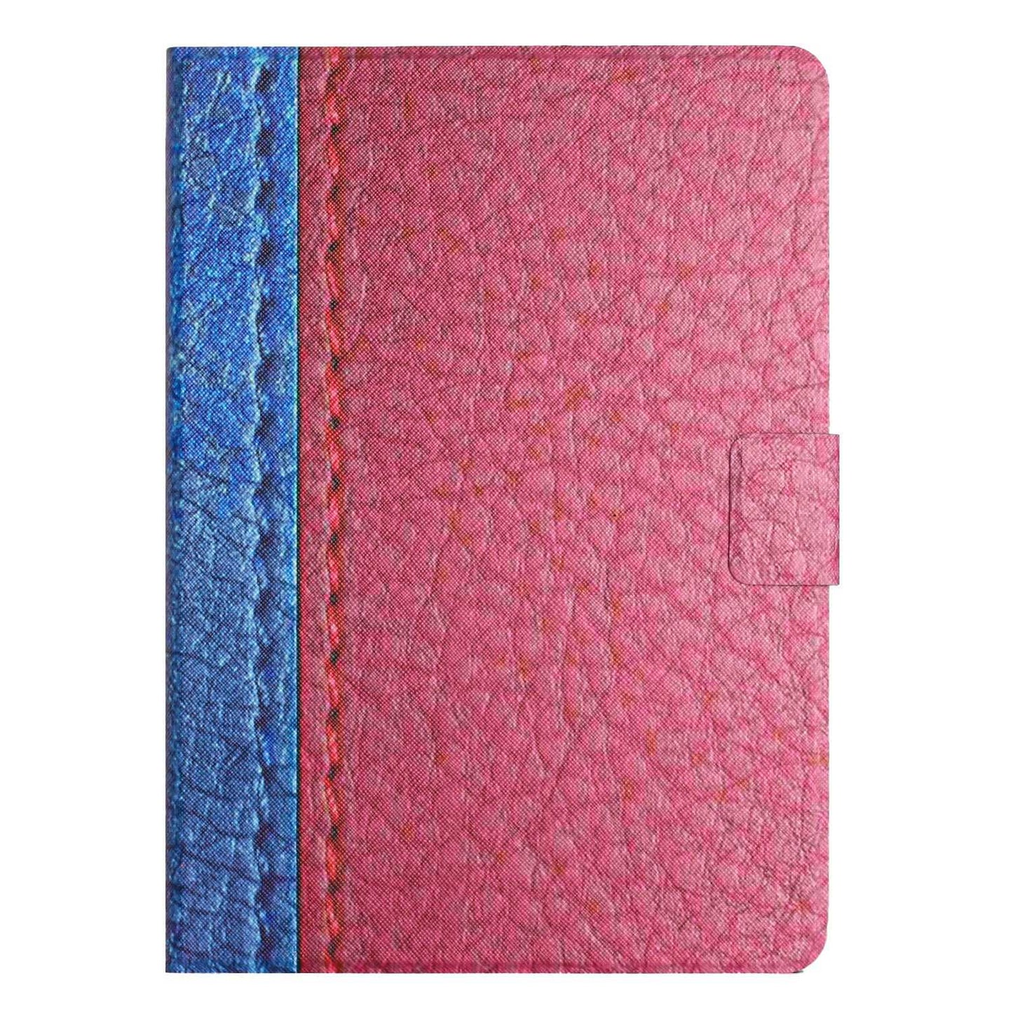 PU Leather Stand Case for Lenovo Tab P11 TB-J606F / Tab P11 5G, Bi-color Splicing Card Slots Protective Tablet Cover