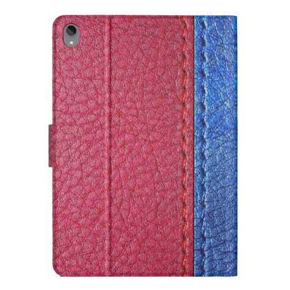 PU Leather Stand Case for Lenovo Tab P11 TB-J606F / Tab P11 5G, Bi-color Splicing Card Slots Protective Tablet Cover