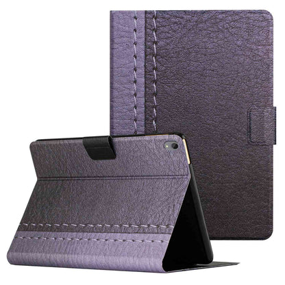 PU Leather Stand Case for Lenovo Tab P11 TB-J606F / Tab P11 5G, Bi-color Splicing Card Slots Protective Tablet Cover