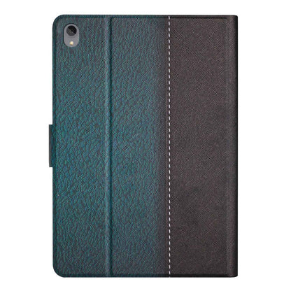 PU Leather Stand Case for Lenovo Tab P11 TB-J606F / Tab P11 5G, Bi-color Splicing Card Slots Protective Tablet Cover