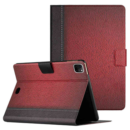 For iPad Pro 11-inch (2018) / (2020) / iPad Air (2022) / (2020) Bi-color Splicing Stand Card Holder Leather Tablet Case Auto Wake / Sleep Cover