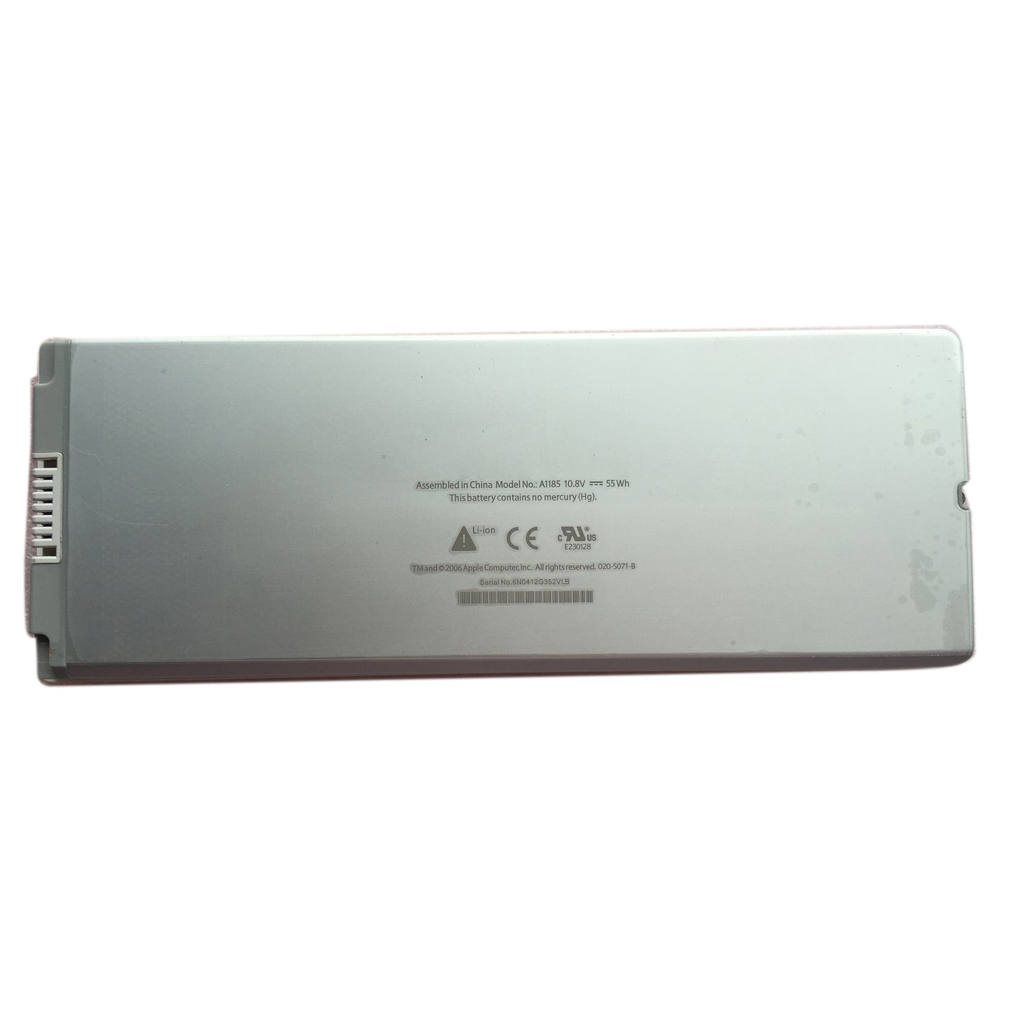 For MacBook 13 inch (2006) A1185 A1181 MA561 10.80V 7500mAh Li-ion Polymer Battery Replacement Part (without Logo)