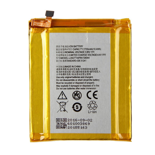 3.85V 2705mAh Battery for ZTE Axon 7 mini Cell Phone Battery Li3927T44P8H726044 Replacement Part (Without Logo)