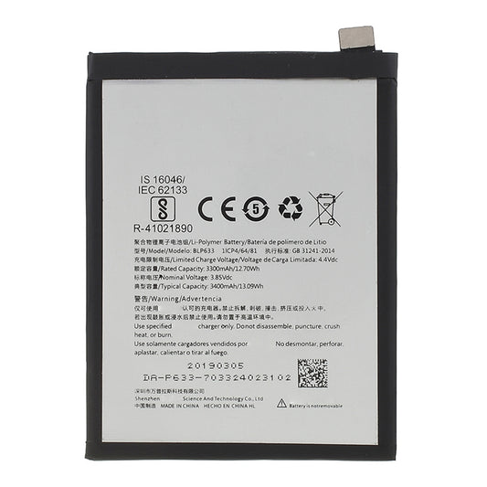 3.85V 3300mAh Phone Battery for OnePlus 3T BLP633 Battery Replacement Part (Without Logo)