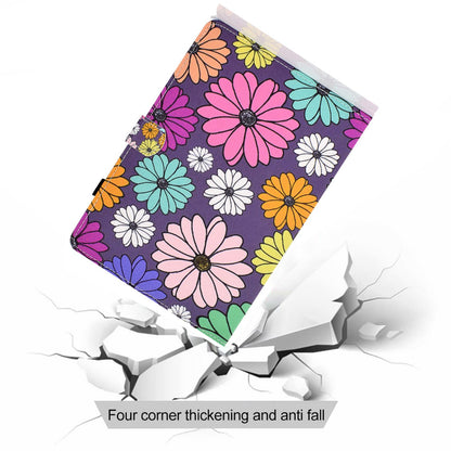 For Lenovo Tab P11 TB-J606F / Tab P11 5G Stitching Leather Stand Flip Cover Pattern Printing Card Slots Magnetic Protective Tablet Case with Pencil Holder