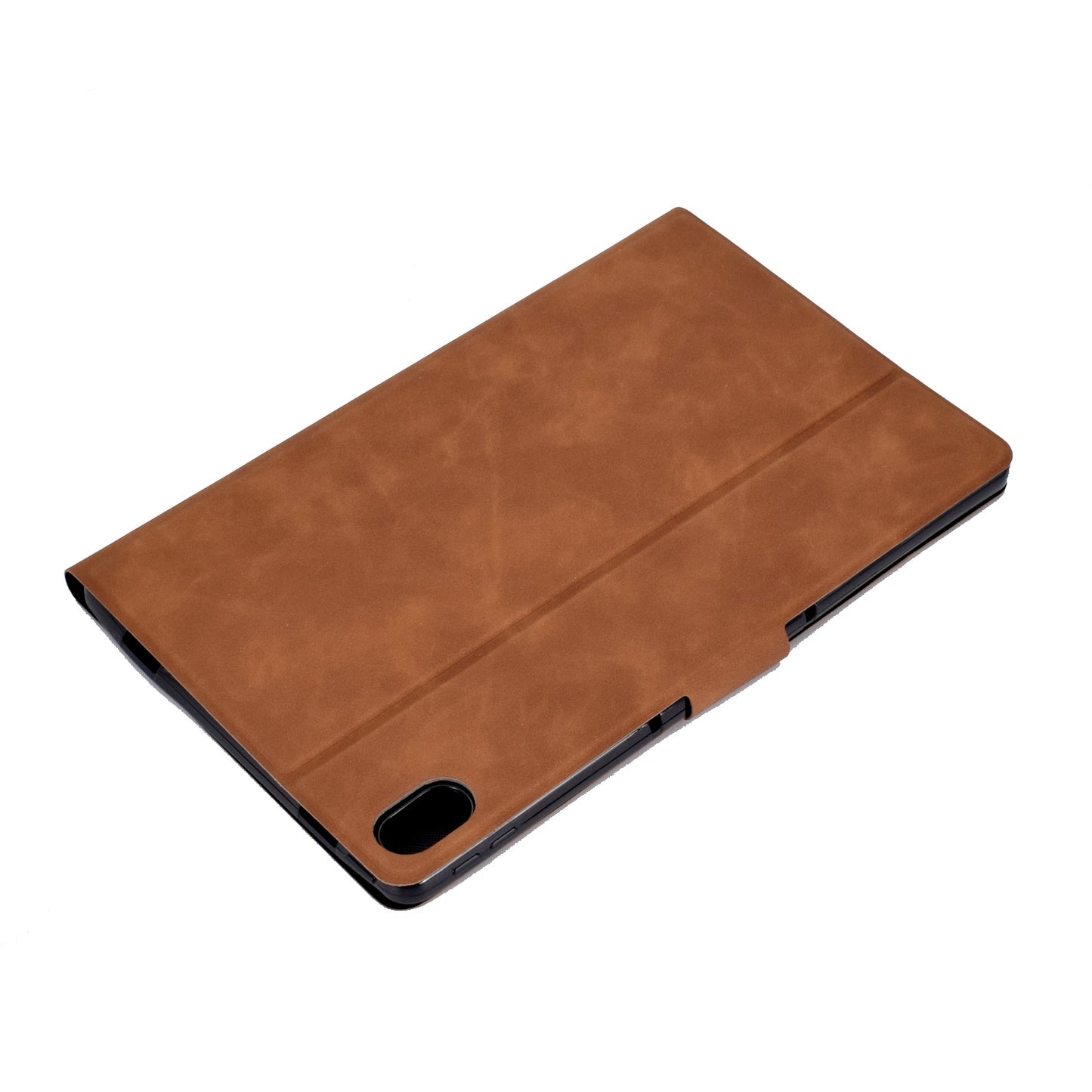 For Lenovo Tab P11 TB-J606F / Tab P11 5G  Card Holder Design Folio Flip Calf Textured Leather Tablet Case Magnetic Shockproof Cover with Stand