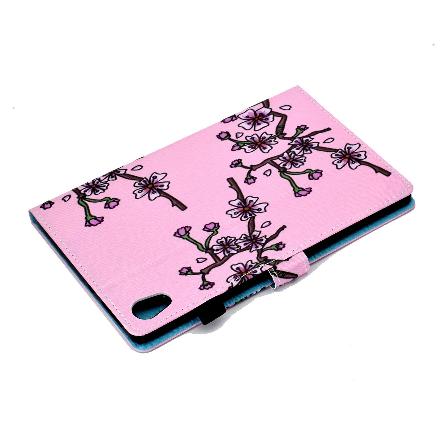 For Lenovo Tab M10 HD Gen 2 TB-X306 Stitching Leather Pattern Printing Tablet Case Card Slots Magnetic Folio Flip Stand Shell Cover with Pencil Holder