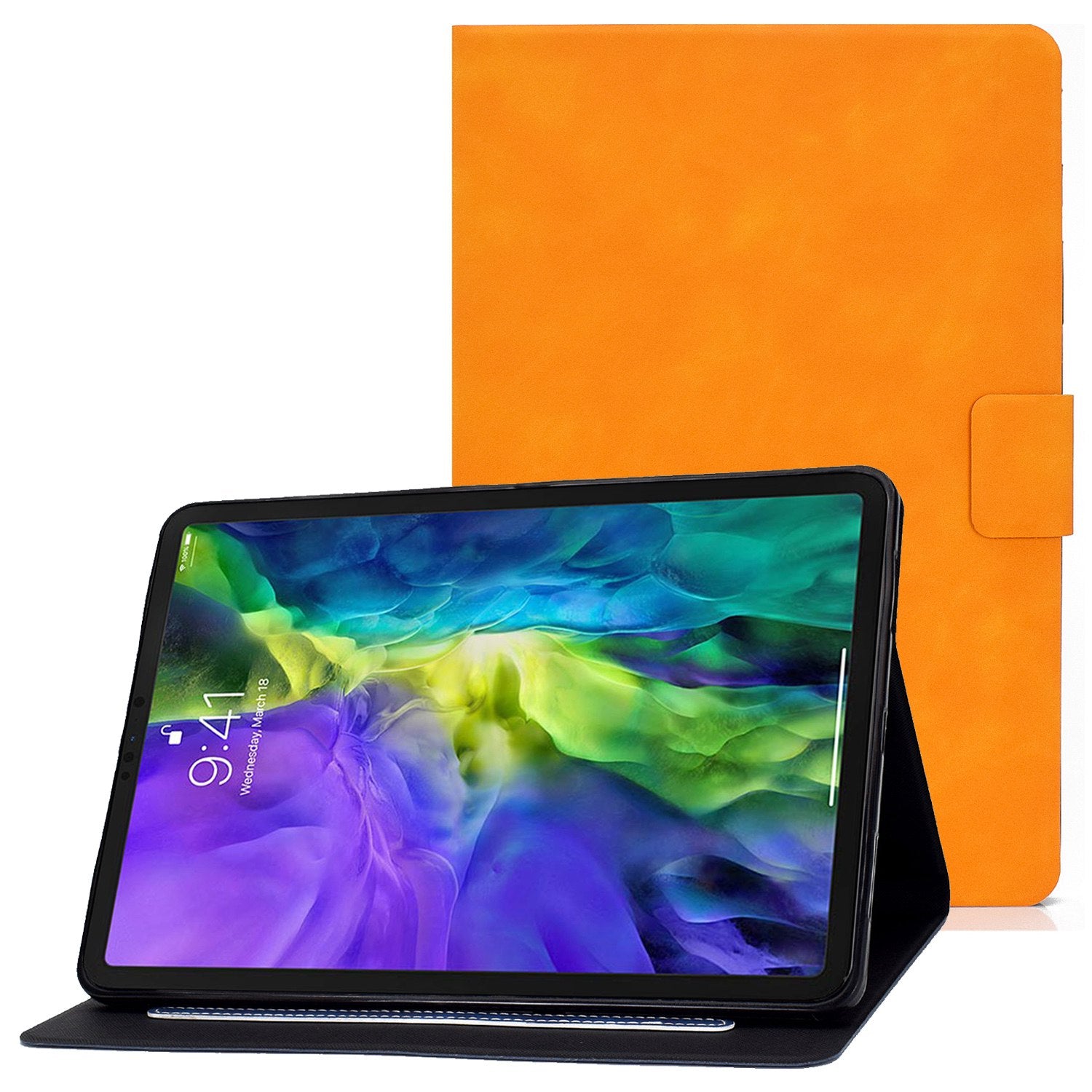 For iPad Pro 11-inch (2018) / (2020) / Air (2020) / (2022) PU Leather Stand Folio Case Card Holder Magnetic Protective Tablet Cover