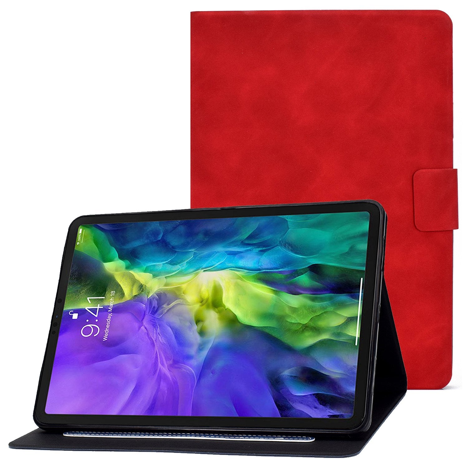 For iPad Pro 11-inch (2018) / (2020) / Air (2020) / (2022) PU Leather Stand Folio Case Card Holder Magnetic Protective Tablet Cover