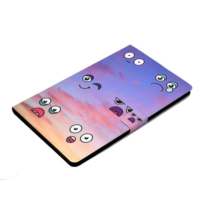 For Amazon Fire 7 (2022) Pattern Printing PU Leather Stand Folio Case Card Slots Magnetic Protective Shell