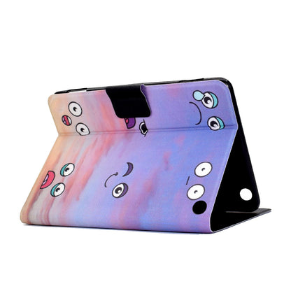 For Amazon Fire 7 (2022) Pattern Printing PU Leather Stand Folio Case Card Slots Magnetic Protective Shell