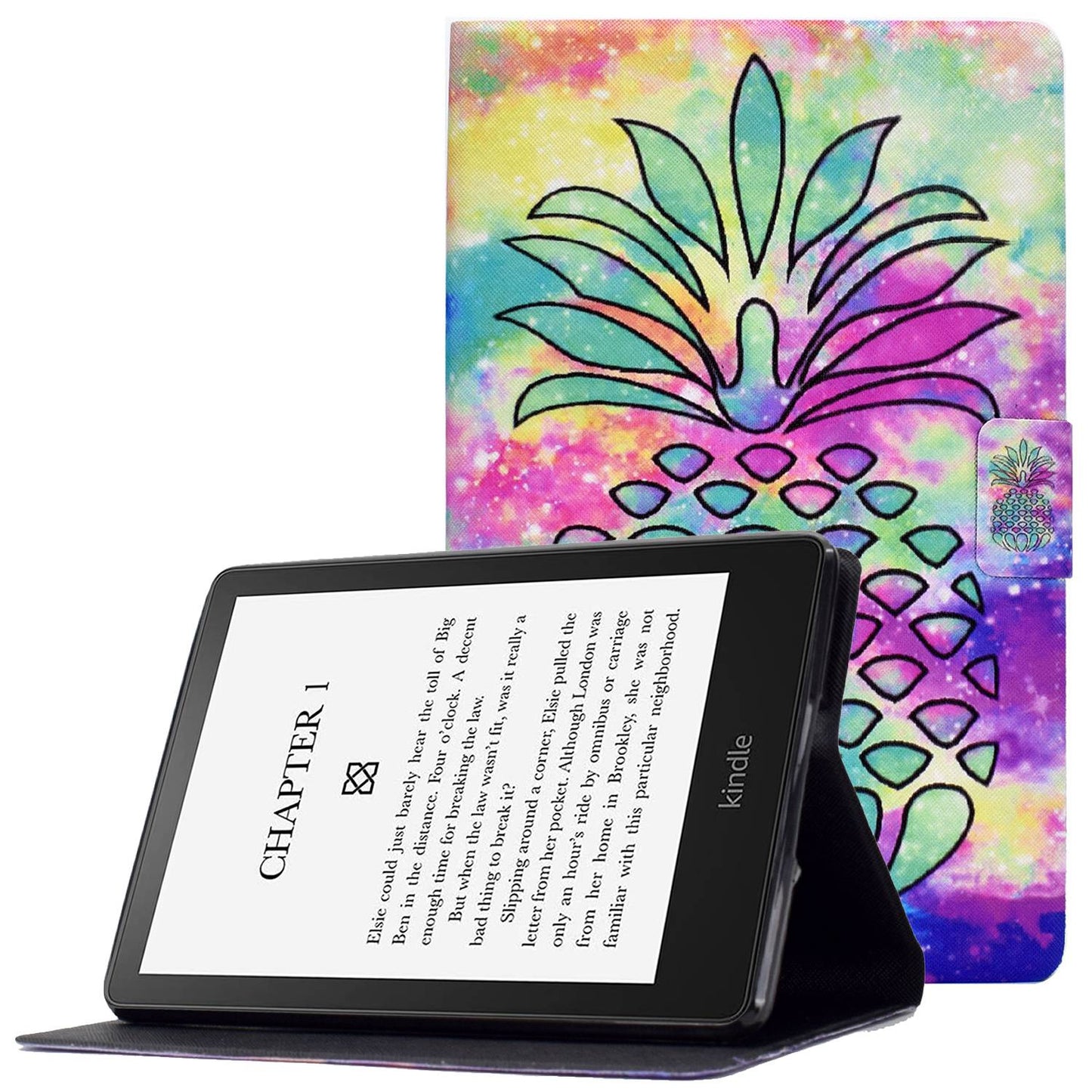 For Amazon Kindle Paperwhite 5 (2021) Pattern Printing Tablet Case PU Leather Card Slots Stand Cover Magnetic Shell Cover