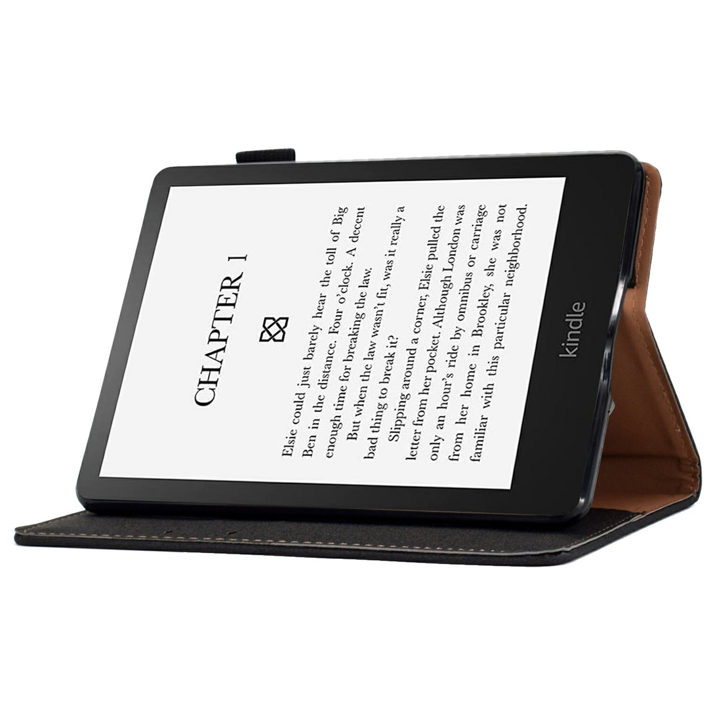 For Amazon Kindle Paperwhite 5 (2021) Solid Color Magnetic Clasp Stand Case PU Leather Shockproof Cover with Card Slots