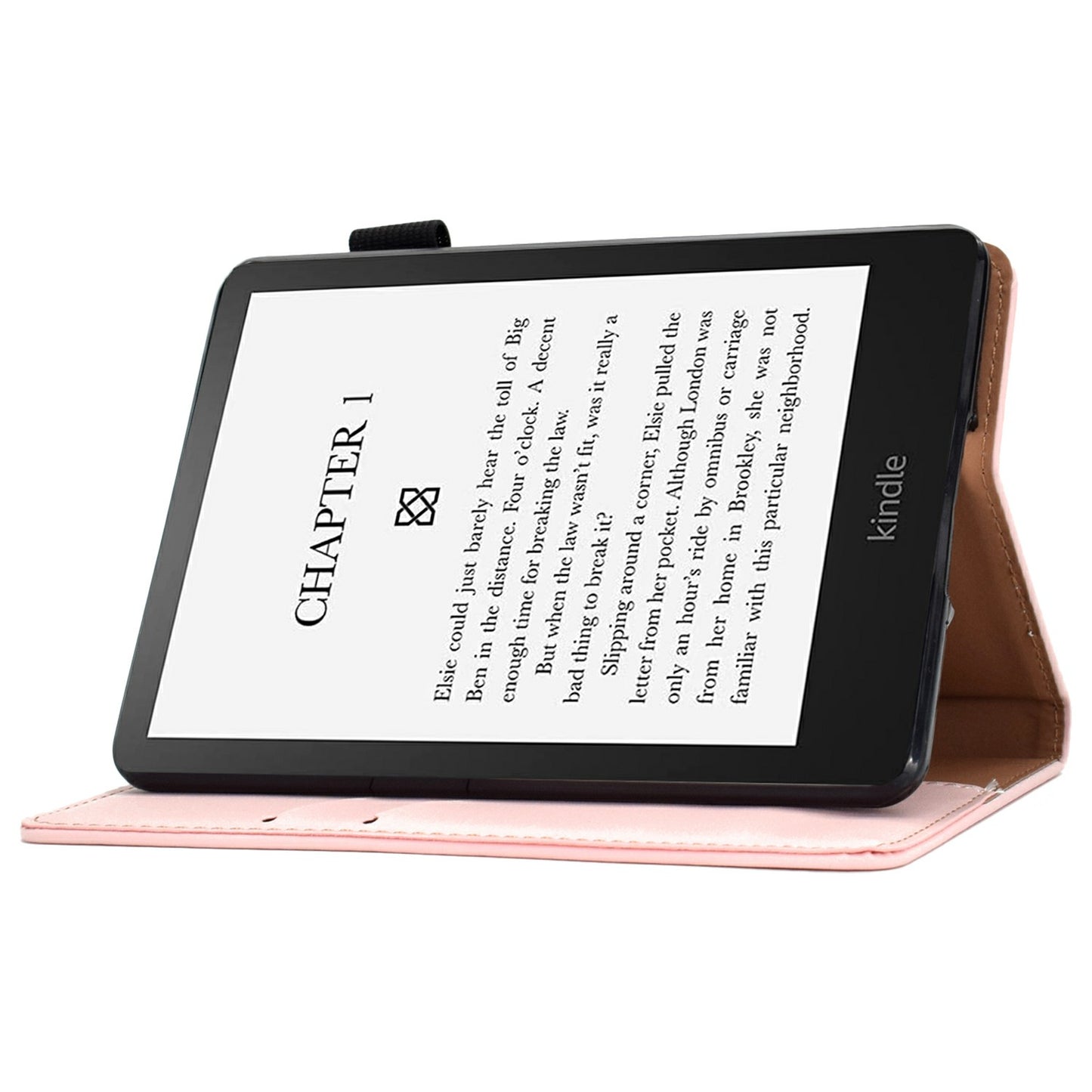 For Amazon Kindle Paperwhite 5 (2021) Solid Color Magnetic Clasp Stand Case PU Leather Shockproof Cover with Card Slots