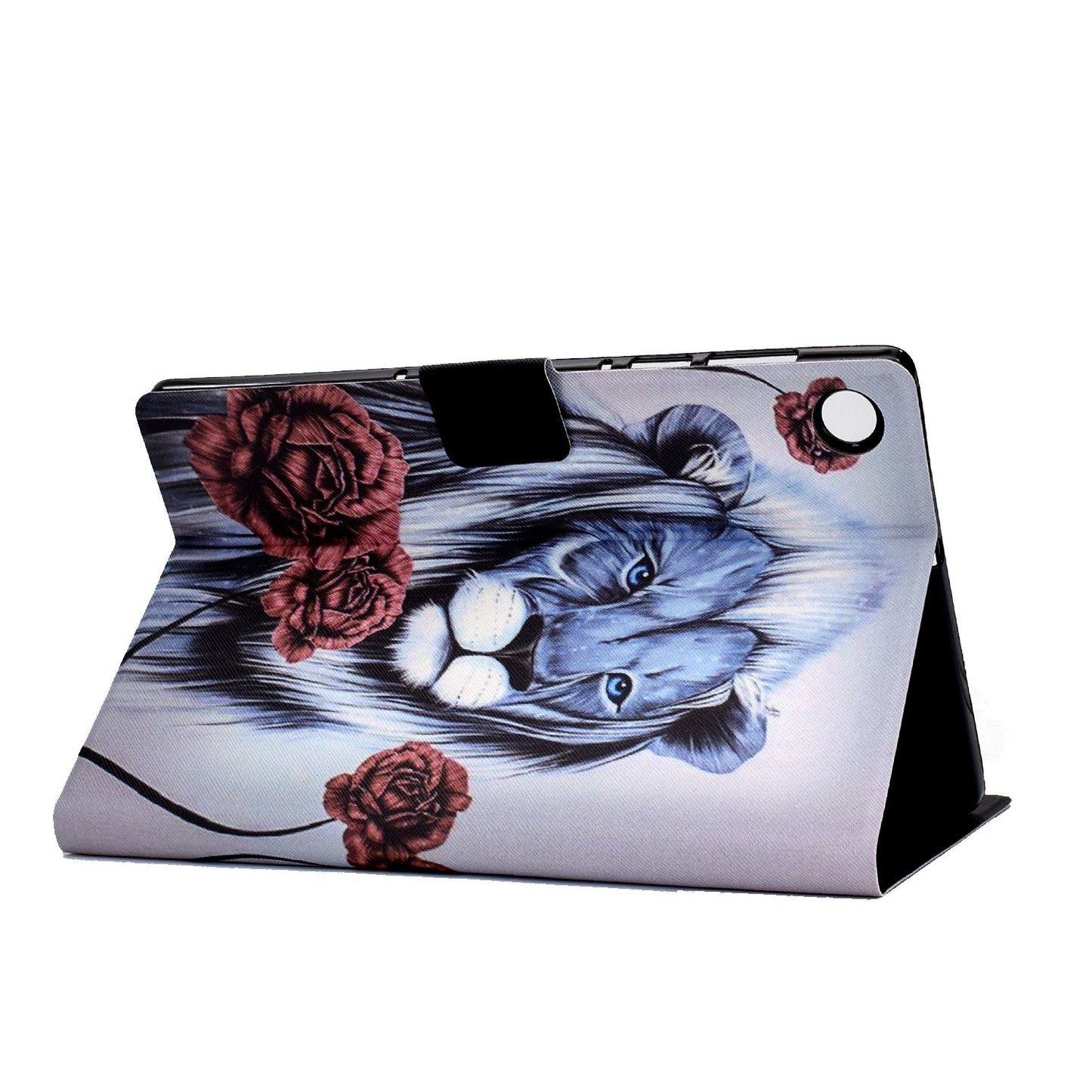 For Lenovo M10 FHD REL / Tab M10 Plus TB-X606F Pattern Printing Tablet Case Card Holder PU Leather Stand Cover