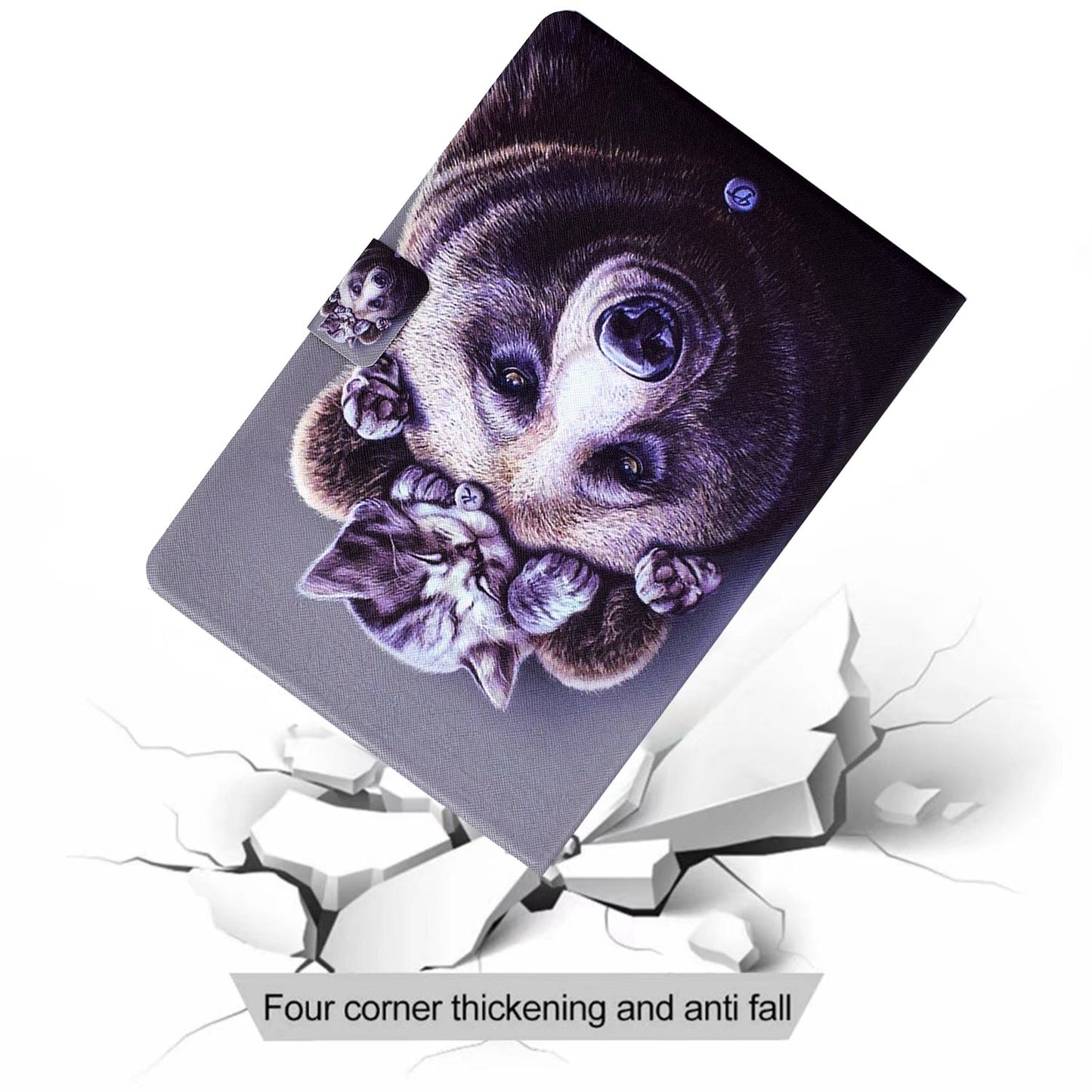 For Lenovo M10 FHD REL / Tab M10 Plus TB-X606F Pattern Printing Tablet Case Card Holder PU Leather Stand Cover