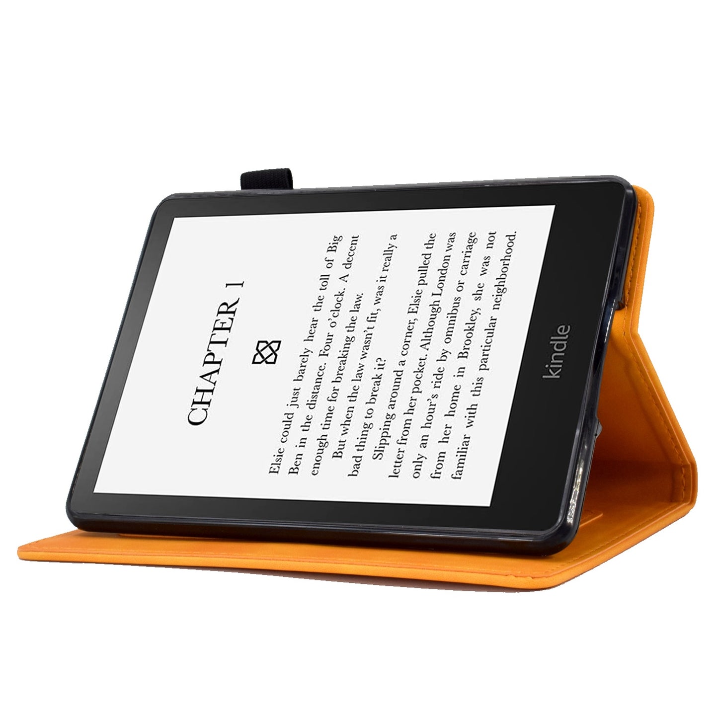 For Amazon Kindle Paperwhite 5 (2021) Love Heart Imprinted PU Leather Flip Stand Case Solid Color Card Holder Protective Cover