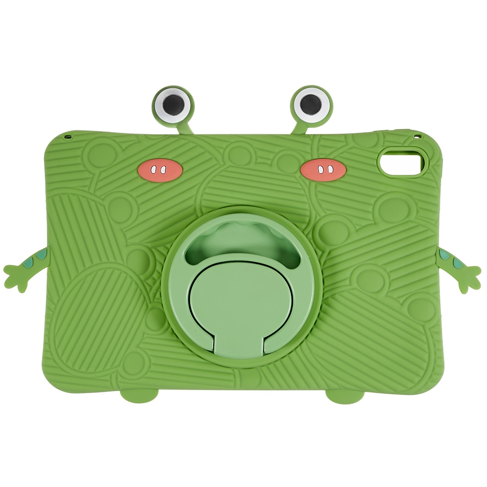 For Lenovo Tab P11 TB-J606F Cartoon Frog Design Anti-drop Tablet Case Silicone + PC Kickstand Protective Cover