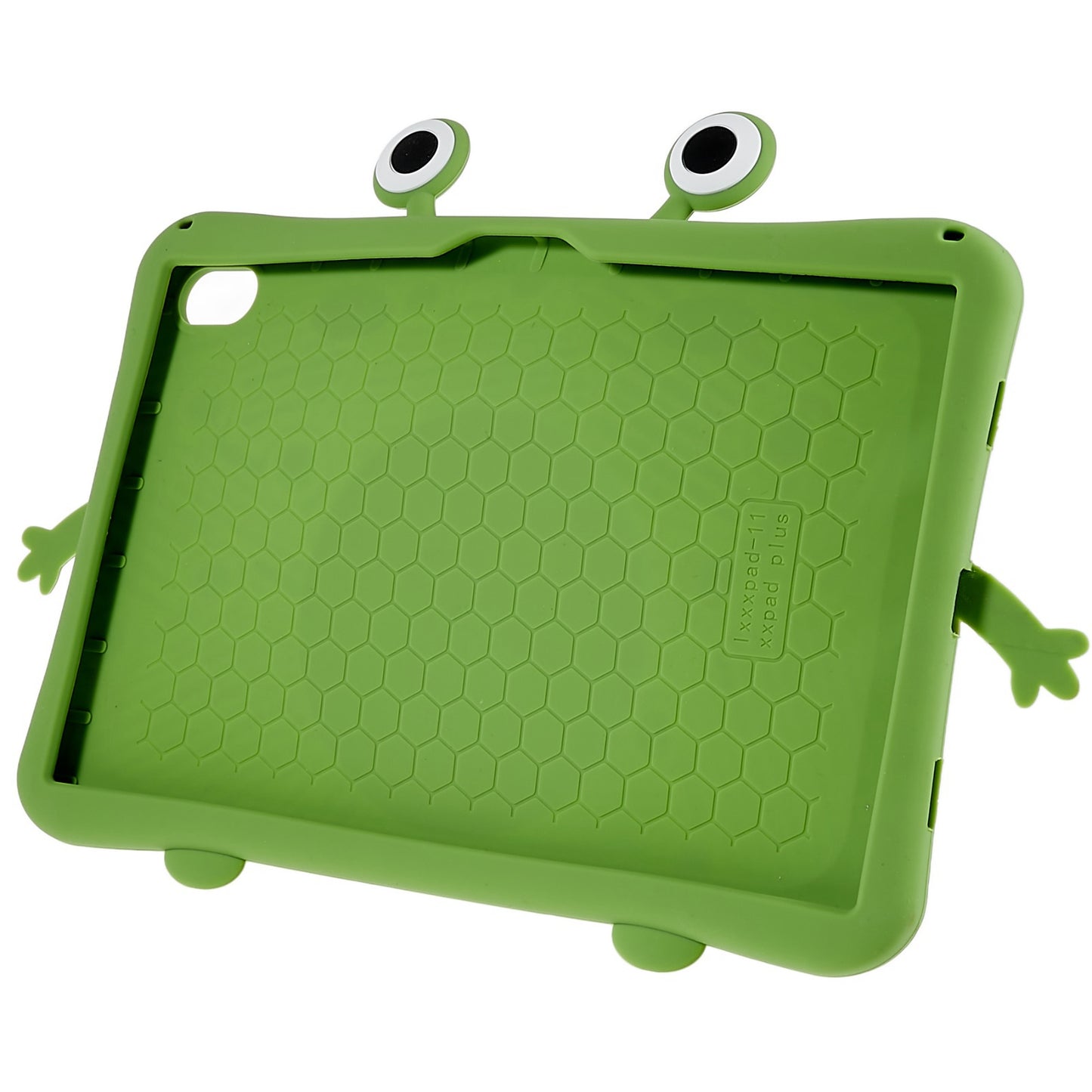 For Lenovo Tab P11 TB-J606F Cartoon Frog Design Anti-drop Tablet Case Silicone + PC Kickstand Protective Cover