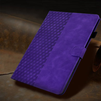 Auto Wake / Sleep Shockproof Case for Lenovo Tab M10 Plus (Gen 3) Pattern Imprinted Anti-Drop Cover Solid Color Stitching Tablet Leather Stand Case with Card Slots