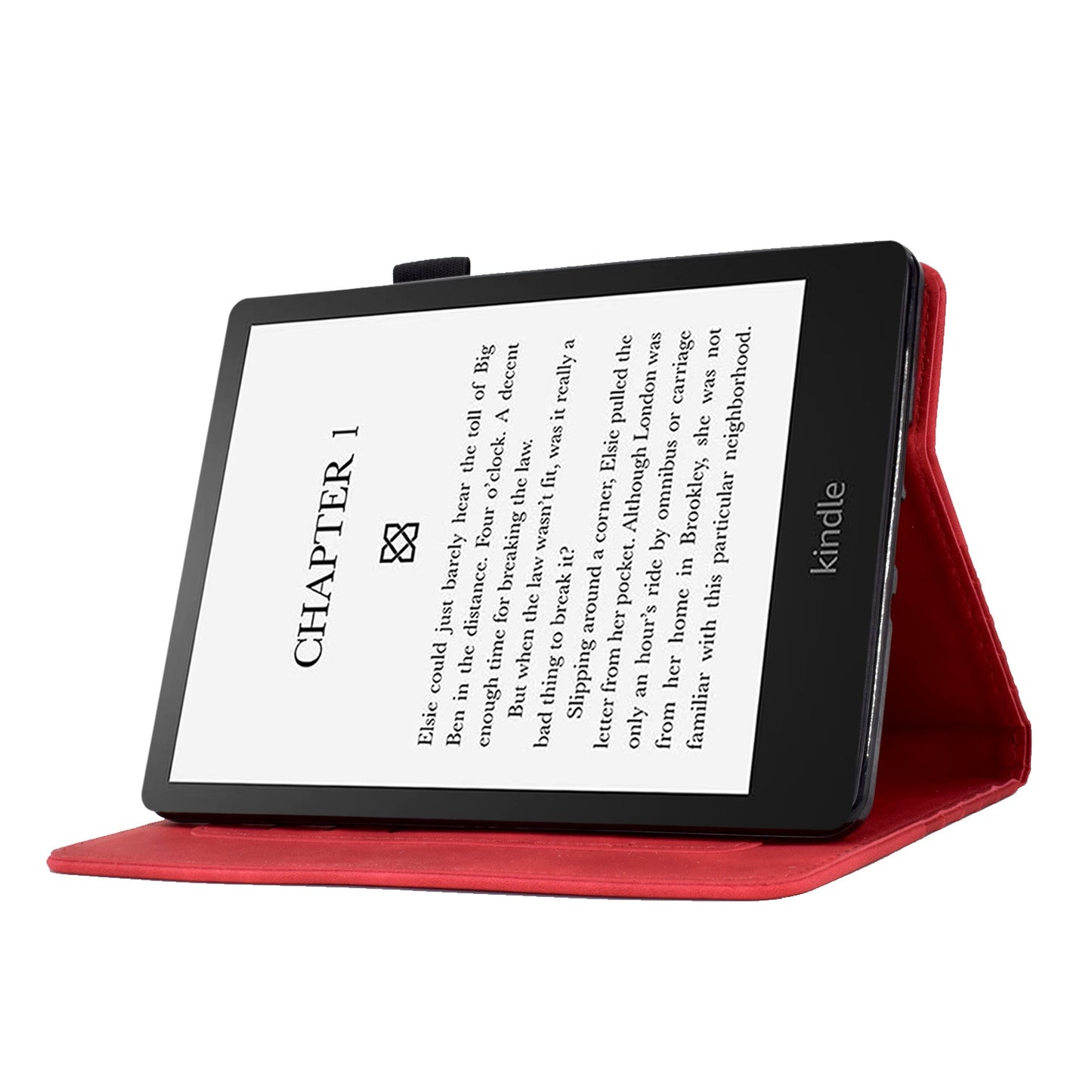 For Amazon Kindle Paperwhite (2015) / 2 (2015) / 3 (2015) / 4 (2018) Auto Wake / Sleep Protective Case Anti-Fall Folio Flip Cover Solid Color Pattern Imprinted Tablet Case with Card Slots / Stand