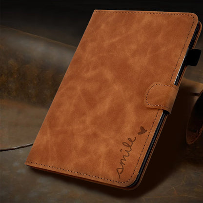 For Lenovo Tab M10 Plus (Gen 3) Pattern Imprinted Anti-Fall Leather Case Solid Color Protective Folio Flip Cover Tablet Stand Case with Card Slots Support Auto Wake / Sleep