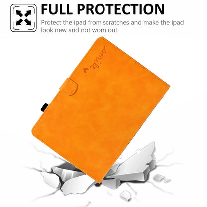 For Lenovo Tab M10 Plus (Gen 3) Pattern Imprinted Anti-Fall Leather Case Solid Color Protective Folio Flip Cover Tablet Stand Case with Card Slots Support Auto Wake / Sleep