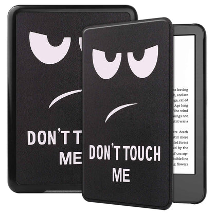 For Amazon Kindle (2022 Release) PU Leather + PC Protective Case Pattern Printing Auto Sleep / Wake E-reader Cover