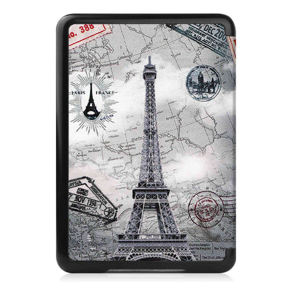 For Amazon Kindle (2022 Release) PU Leather + PC Protective Case Pattern Printing Auto Sleep / Wake E-reader Cover