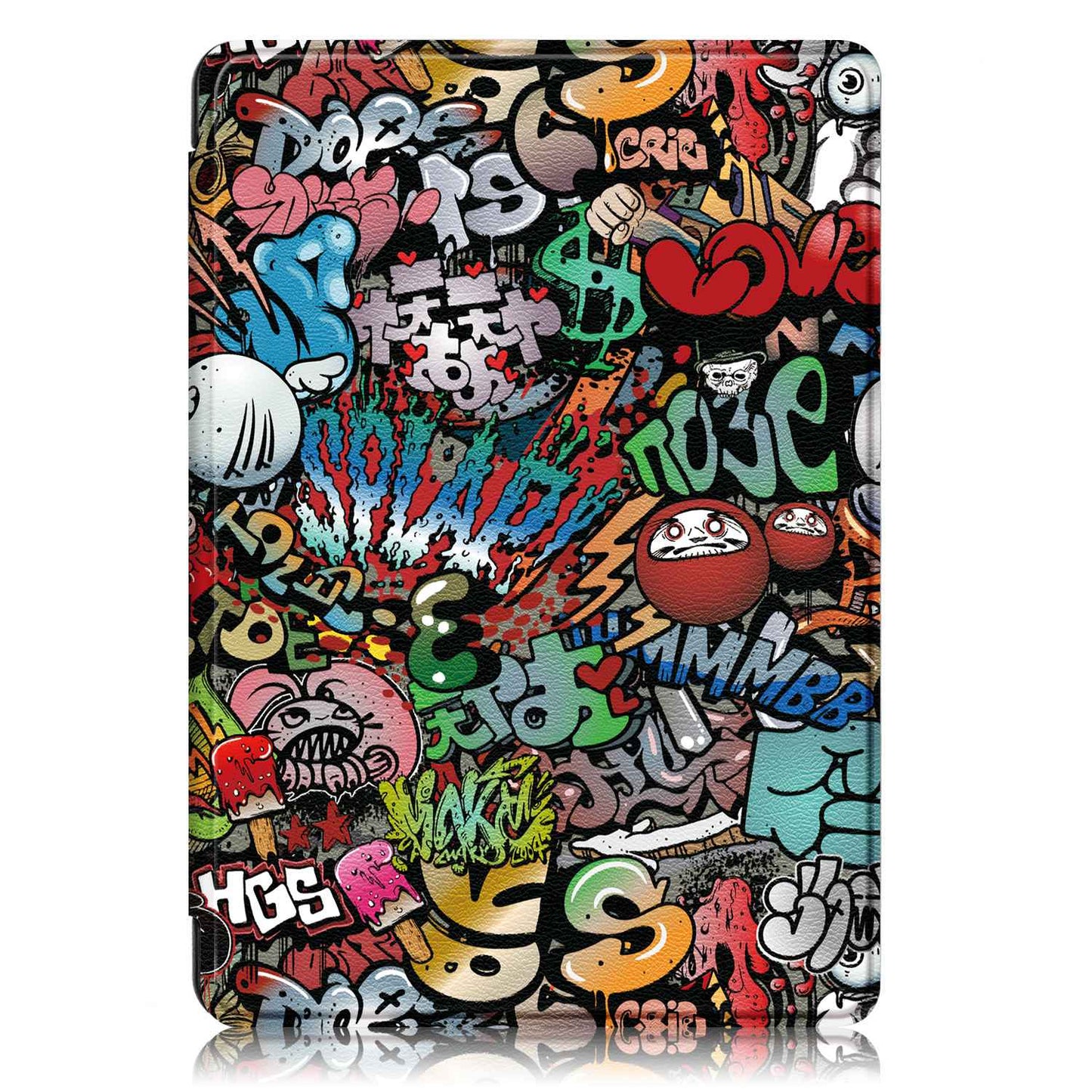 For Amazon Kindle (2022 Release) / Kindle 11th Generation Pattern Printing Tablet Case PU Leather Auto Sleep / Wake Smart Shockproof Protective Cover