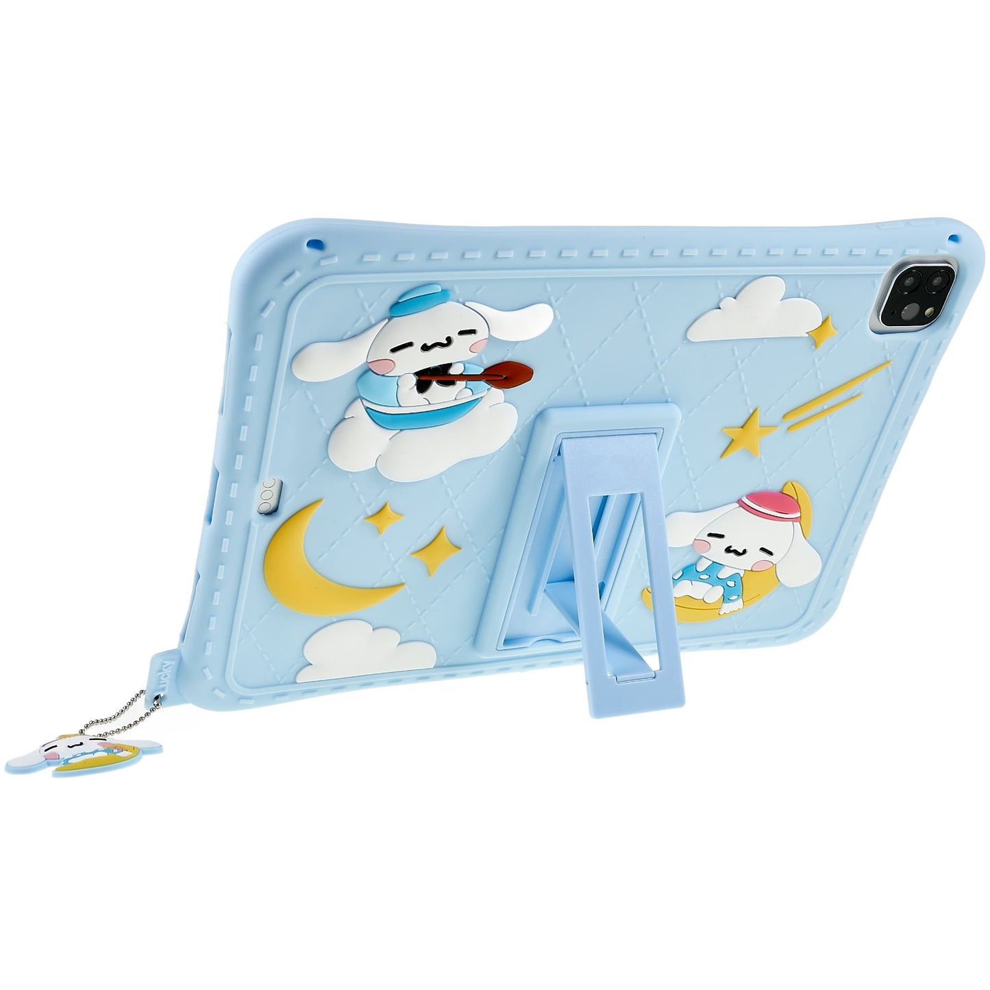 For iPad Air (2022)  /  (2020)  /  iPad Pro 11 (2020)  /  (2021)  /  (2022) Cartoon Pattern Shockproof Kickstand Tablet Case Silicone Cover