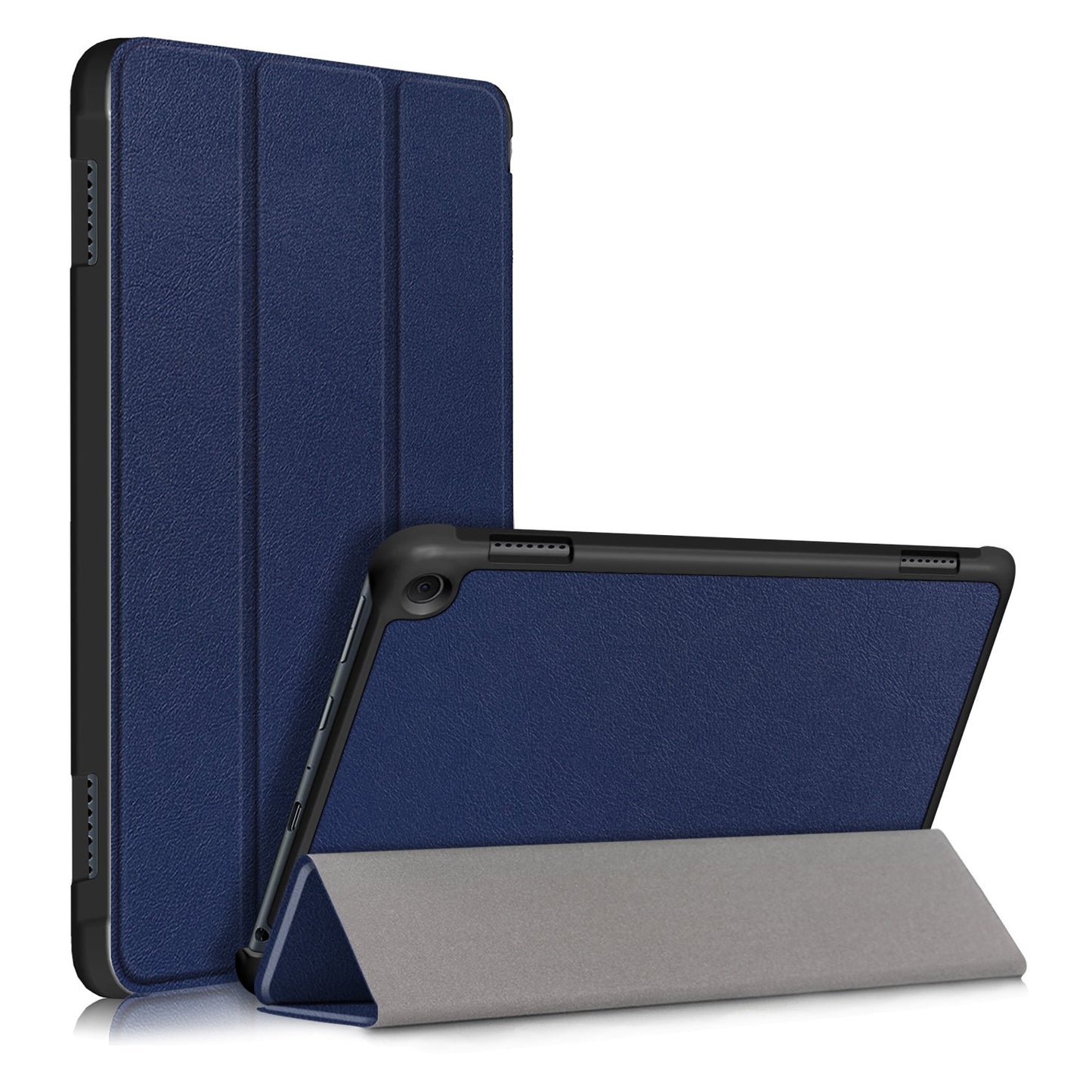 For Amazon Fire HD 8 (2020) / HD 8 Plus (2022) PU Leather Shockproof Tablet Case Tri-fold Stand Auto Wake  /  Sleep Smart Cover