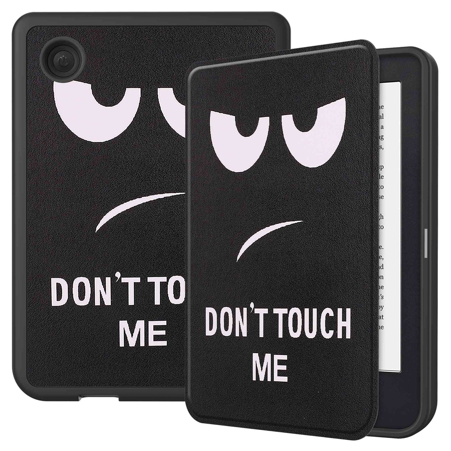 For Kobo Clara 2E Pattern Printing PU Leather Folio E-reader Cover Shockproof Smart Auto Sleep  /  Wake Protective Case