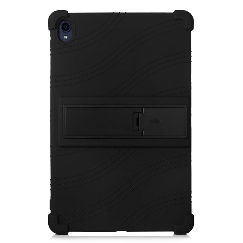 For Lenovo Tab P11 TB-J606F Soft Silicone Tablet Case Corner Protection  Shock Resistant Cover with PC Kickstand