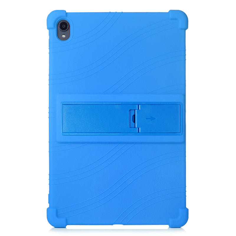 For Lenovo Tab P11 TB-J606F Soft Silicone Tablet Case Corner Protection  Shock Resistant Cover with PC Kickstand