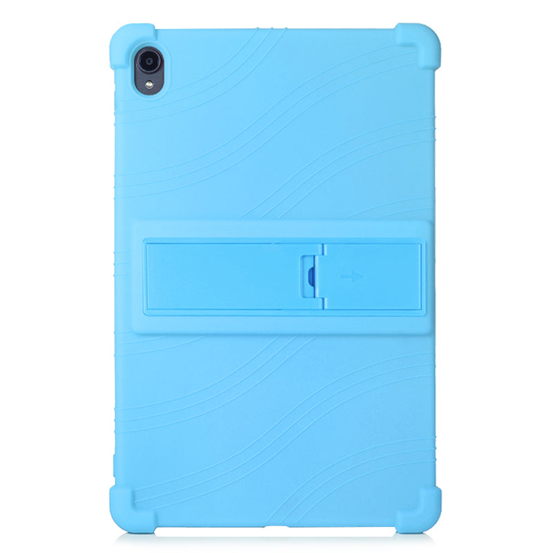 For Lenovo Tab P11 TB-J606F Soft Silicone Tablet Case Corner Protection  Shock Resistant Cover with PC Kickstand