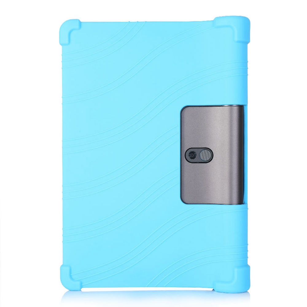 For Lenovo Yoga Tab5 YT-X705F / M 10.1 inch Anti-scratch Soft Silicone Tablet Case Anti-drop Cover with PC Kickstand