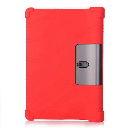 For Lenovo Yoga Tab5 YT-X705F / M 10.1 inch Anti-scratch Soft Silicone Tablet Case Anti-drop Cover with PC Kickstand