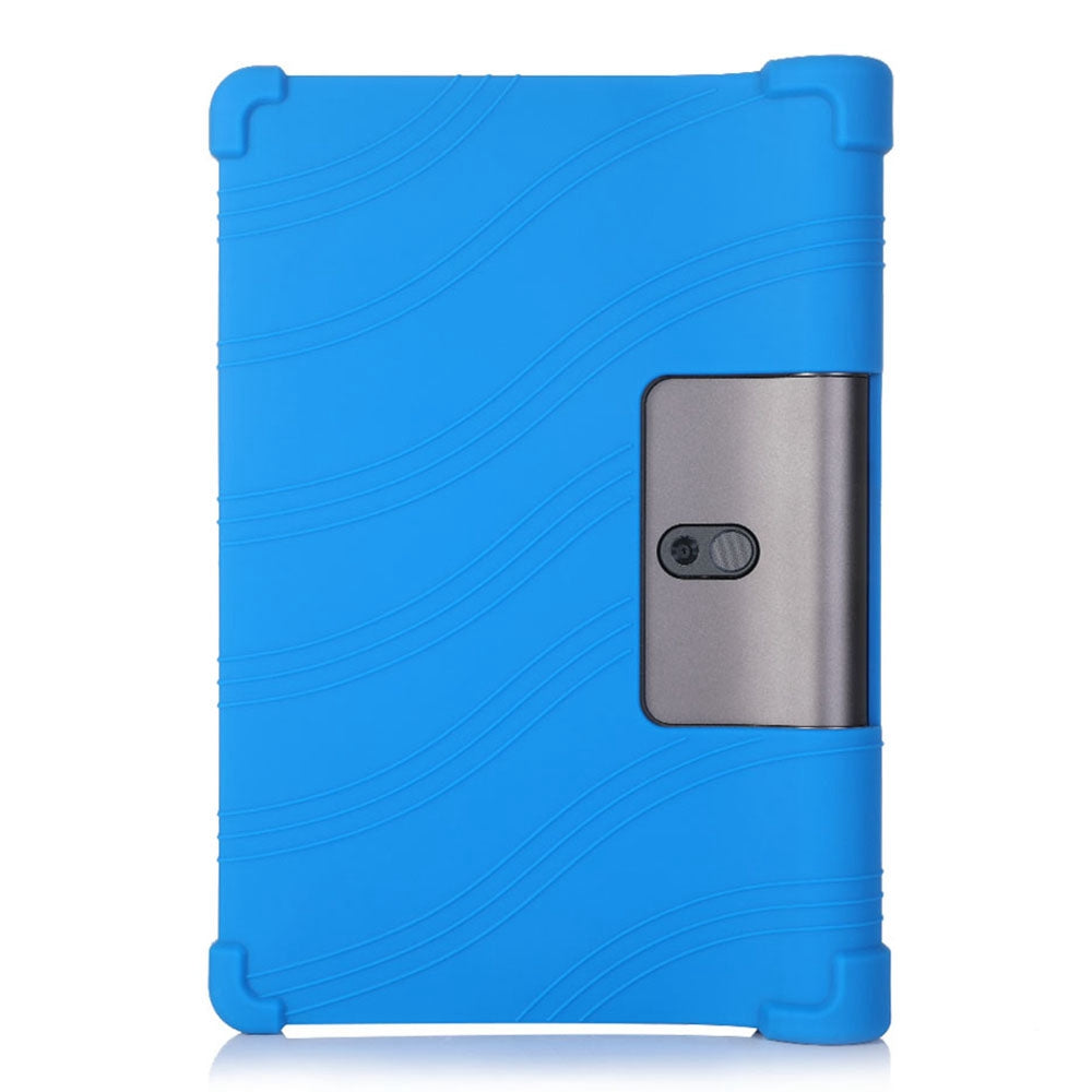 For Lenovo Yoga Tab5 YT-X705F / M 10.1 inch Anti-scratch Soft Silicone Tablet Case Anti-drop Cover with PC Kickstand