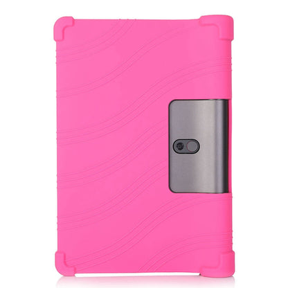 For Lenovo Yoga Tab5 YT-X705F / M 10.1 inch Anti-scratch Soft Silicone Tablet Case Anti-drop Cover with PC Kickstand